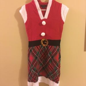 Blizzard Bay Women's Hooded Santa Dress  NWOT